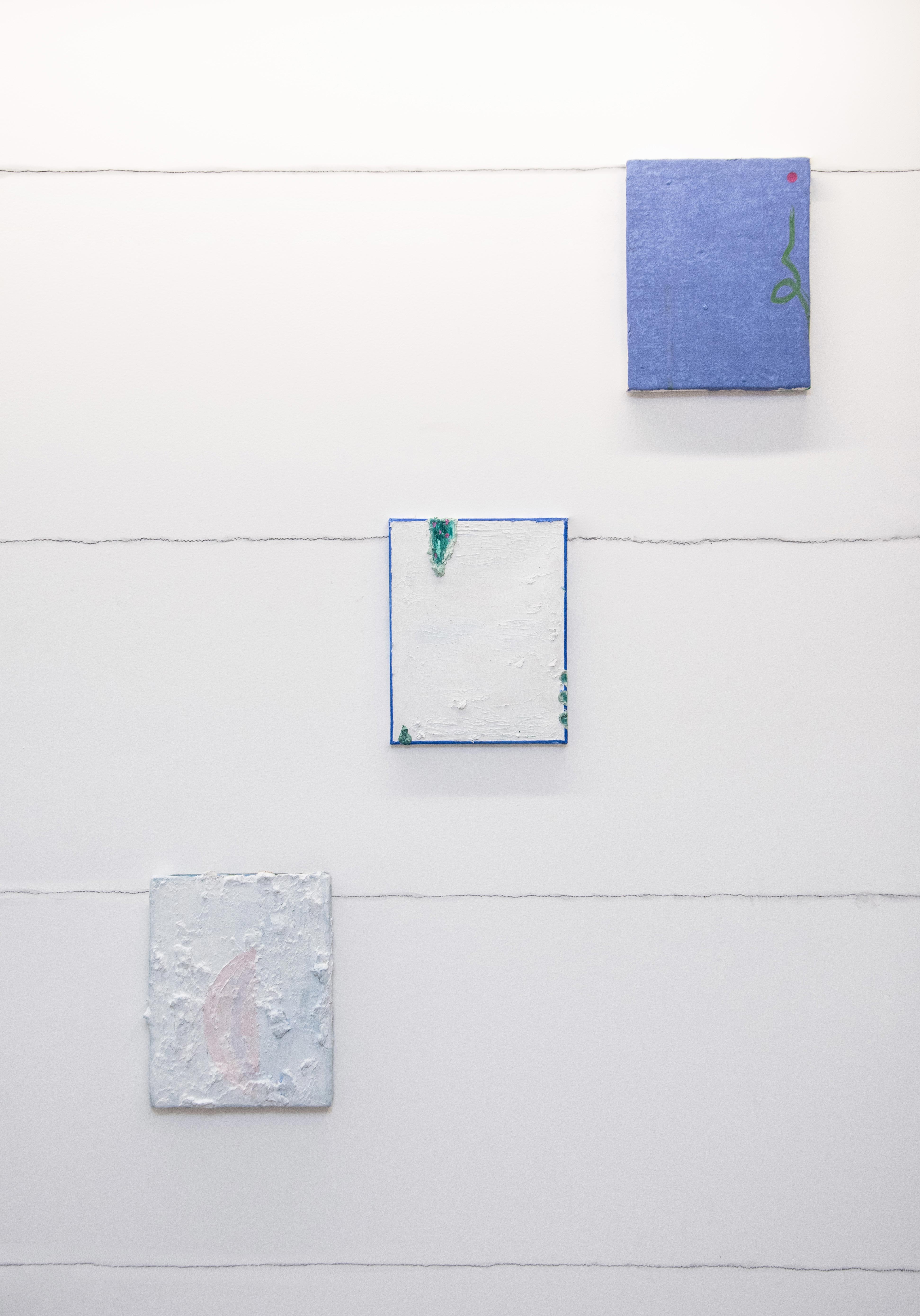 Detail from 7-Concrete-Tone-Poem.jpeg
Three canvases, 14x11 each, installed equidistantly in a diagonal, starting from bottom left to upper right. 